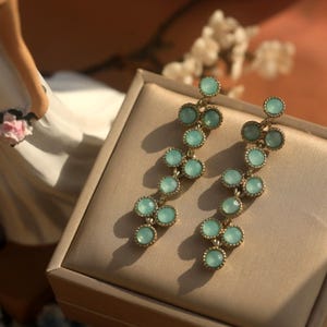 Boucles D'oreilles HEART ATTACK - VERT - - KURAGE GINZA