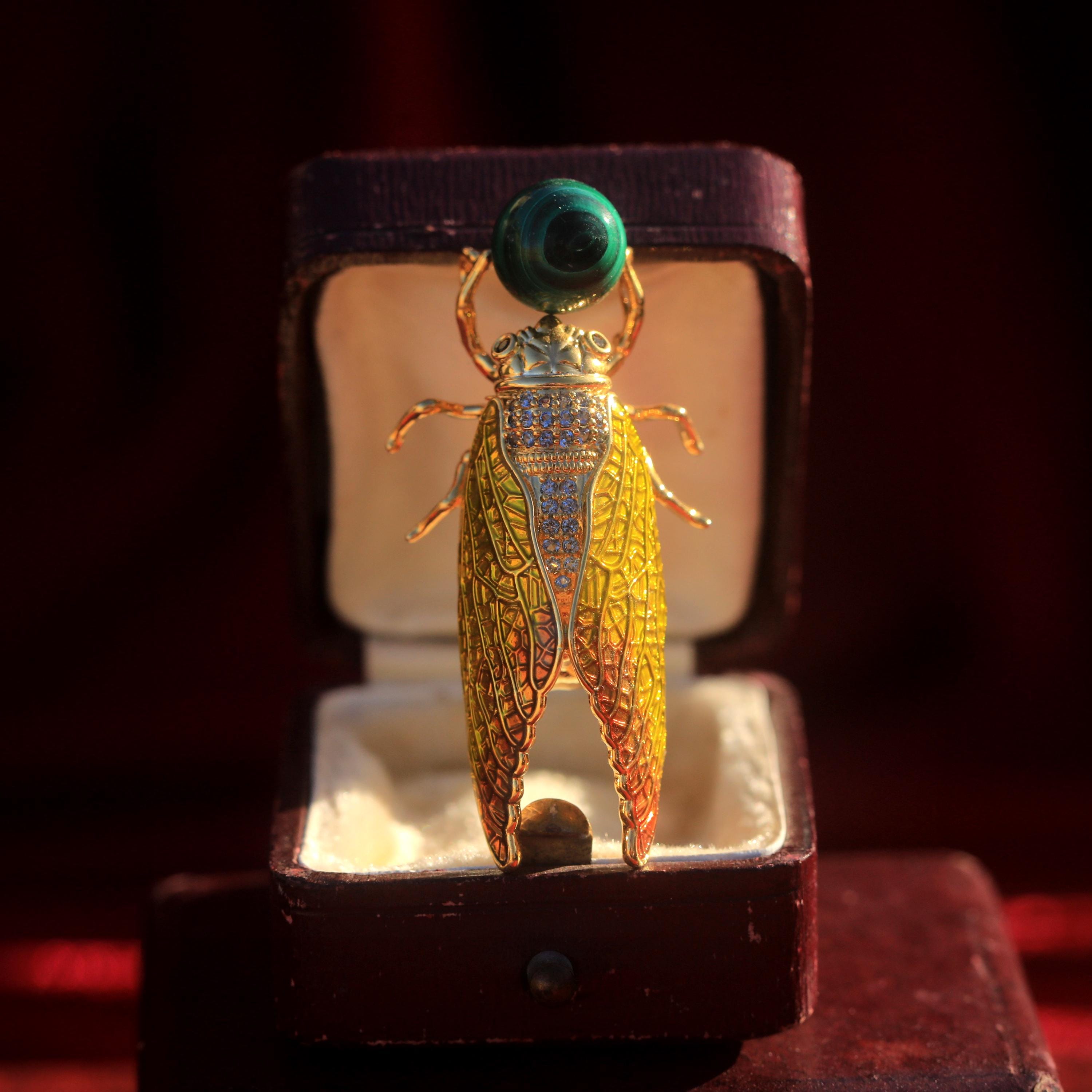 BROCHE ANCIENNE EN celluloid - 1930's ART DECO - Décor