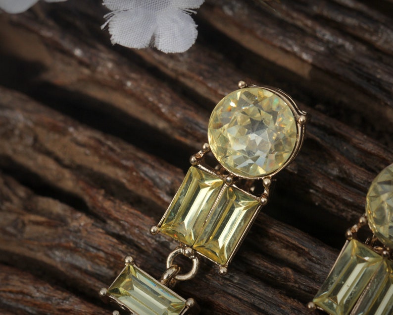 Boucles D'Oreilles à Pince Goutte Vert Perle Blanc - Non Percées, Fait Main