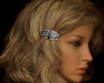 Y2K 2000s Japan Vintage Deadstock Angel Blue Hairclips Set