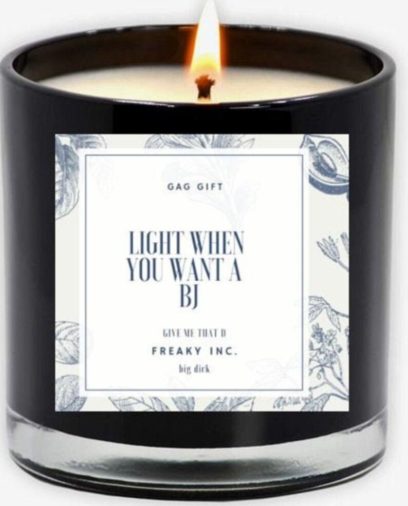 Light When You Want a bj label WITH candle Gift For Boyfriend Etsy