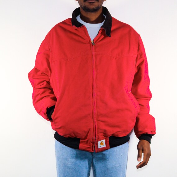 Vintage 90s men's XL Red Santa Fe Carhartt Jacket