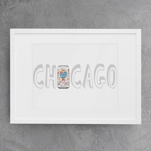 Chicago Poster, Chicago Sign, Midwest art, Old Style Beer Chicago Illinois Print, Chicago Print, Chicago Art, Chicago Wall Art