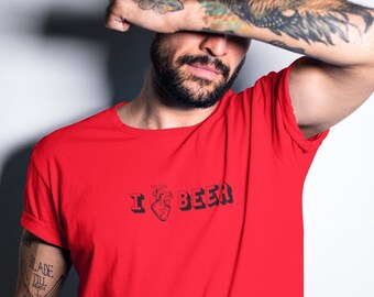 Vintage Valentine I Love Beer Shirt, Funny Beer Gift