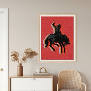 Texas Wall Art, Rodeo poster, Texas pop Art, Texas Modern Art, Texas Print, Texas Artwork, Cowboy art, Rodeo Art Print