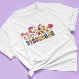 Beer shirt with Texas wildflowers