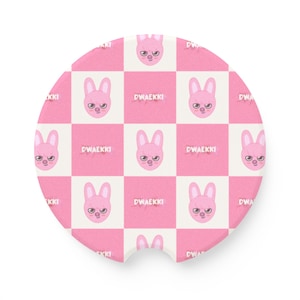 Dwaekki, Changbin Coaster, Changbin Fan, Stray Kids SKZOOs, K-pop Fans Gift, Car Accessories, Cup Coaster, Car Coaster, K-pop Car Coaster