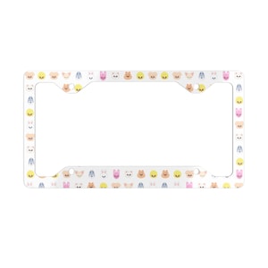 License Plate Frame, Stray Kids SKZOOs Design, K-pop Group, Car Accessories, Kpop Merchandise, SKZ Fan Gift, Metal Frame