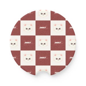 Jiniret, Hyunjin from Stray Kids, Hyunjin Fan, Stray Kids SKZOOs, K-pop Fan Gift, Car Accessory, Cup Coaster, Car Coaster, K-pop Car Coaster