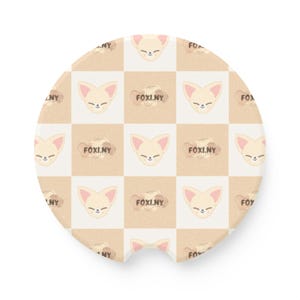 FoxI.N, I.N. from Stray Kids. Jeong-in Fan, Stray Kids SKZOOs, K-pop Fans Gift, Car Accessories, Cup Coaster, Car Coaster, K-pop Car Coaster