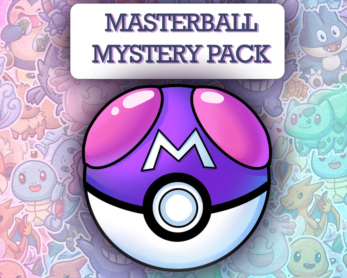 Mystery Masterball Sticker Pack, Cute Sticker Decals for Laptops ...