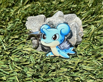 Lapras #131 Chibi Keychain 2" | epoxy  charm | cute accessory