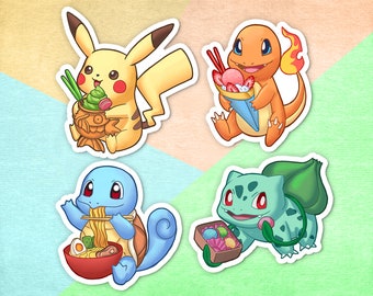 Starter pack | Fan art | Cute Sticker | Laptop sticker | Vinyl waterproof sticker | Gift for Gamelovers | Set of 4