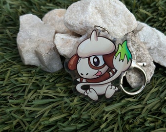 Smeargle #235 Chibi Keychain 2" | Fan art | Cute Foodie Sticker | Laptop sticker | Vinyl waterproof sticker | Gift for Game lovers
