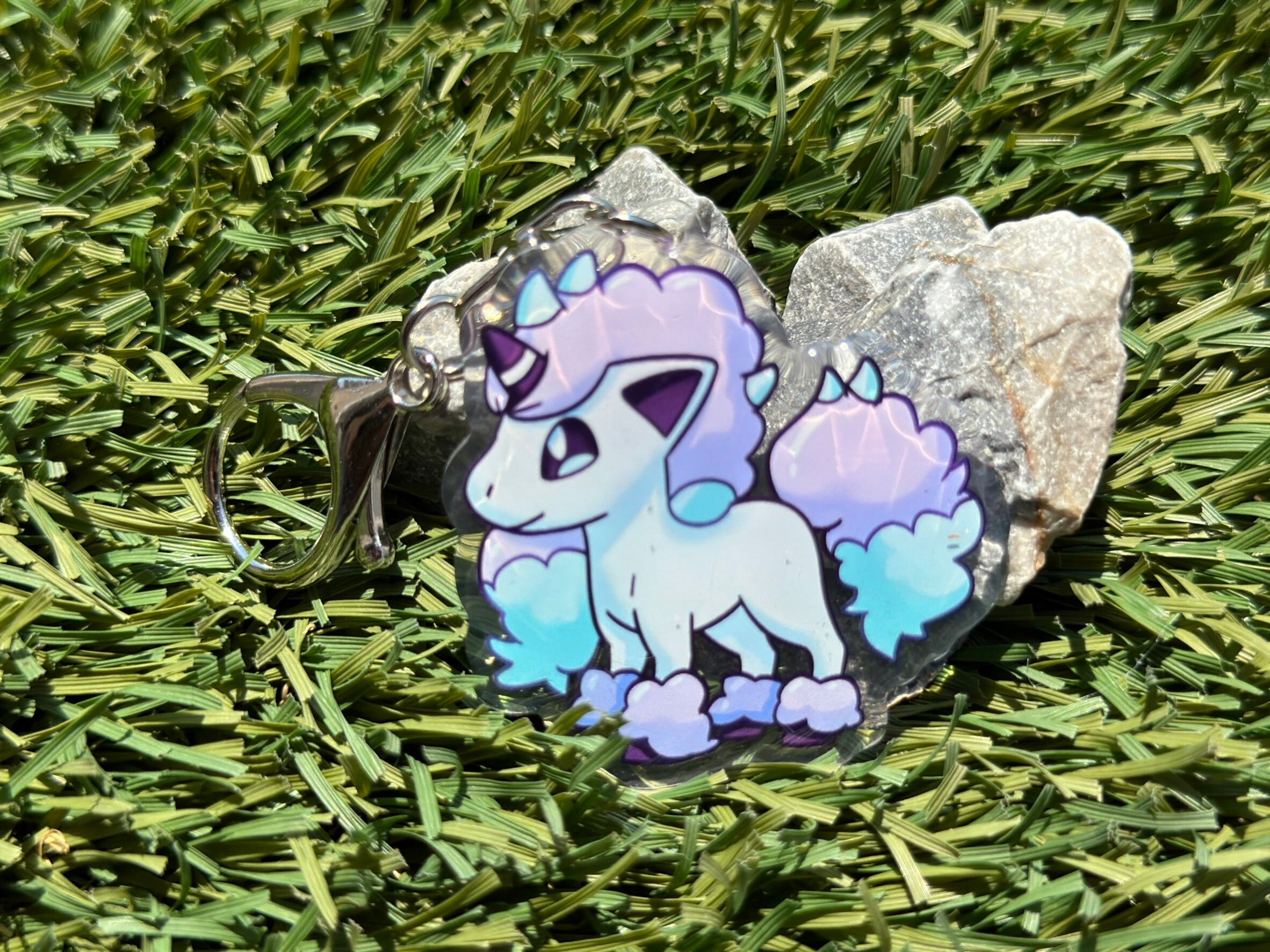 Galarian Ponyta #77 Chibi Keychain 2