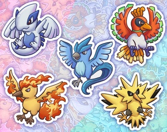 Legendary Birds Chibi sticker | Fan art | Cute Foodie Sticker | Laptop sticker | Vinyl waterproof sticker | Gift for Game lovers