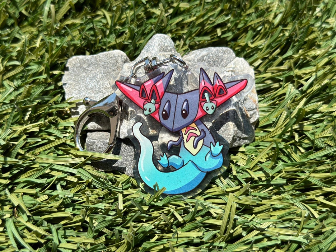 Dragapult 887 Chibi Keychain 2 Epoxy Charm Cute Accessory Etsy