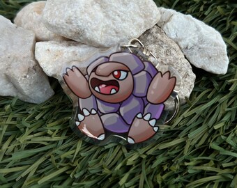 Golem #76 Chibi Keychain 2" | Fan art | Cute Foodie Sticker | Laptop sticker | Vinyl waterproof sticker | Gift for Game lovers