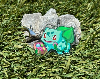 Bulbasaur #1 Chibi Keychain 2" | epoxy  charm | cute accessory