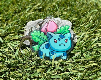 Ivysaur #2 Chibi Keychain 2" | epoxy  charm | cute accessory