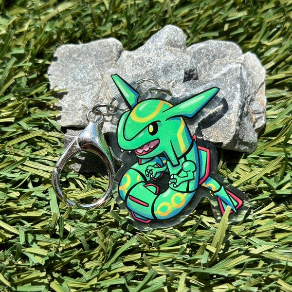 Rayquaza Keychain - Etsy
