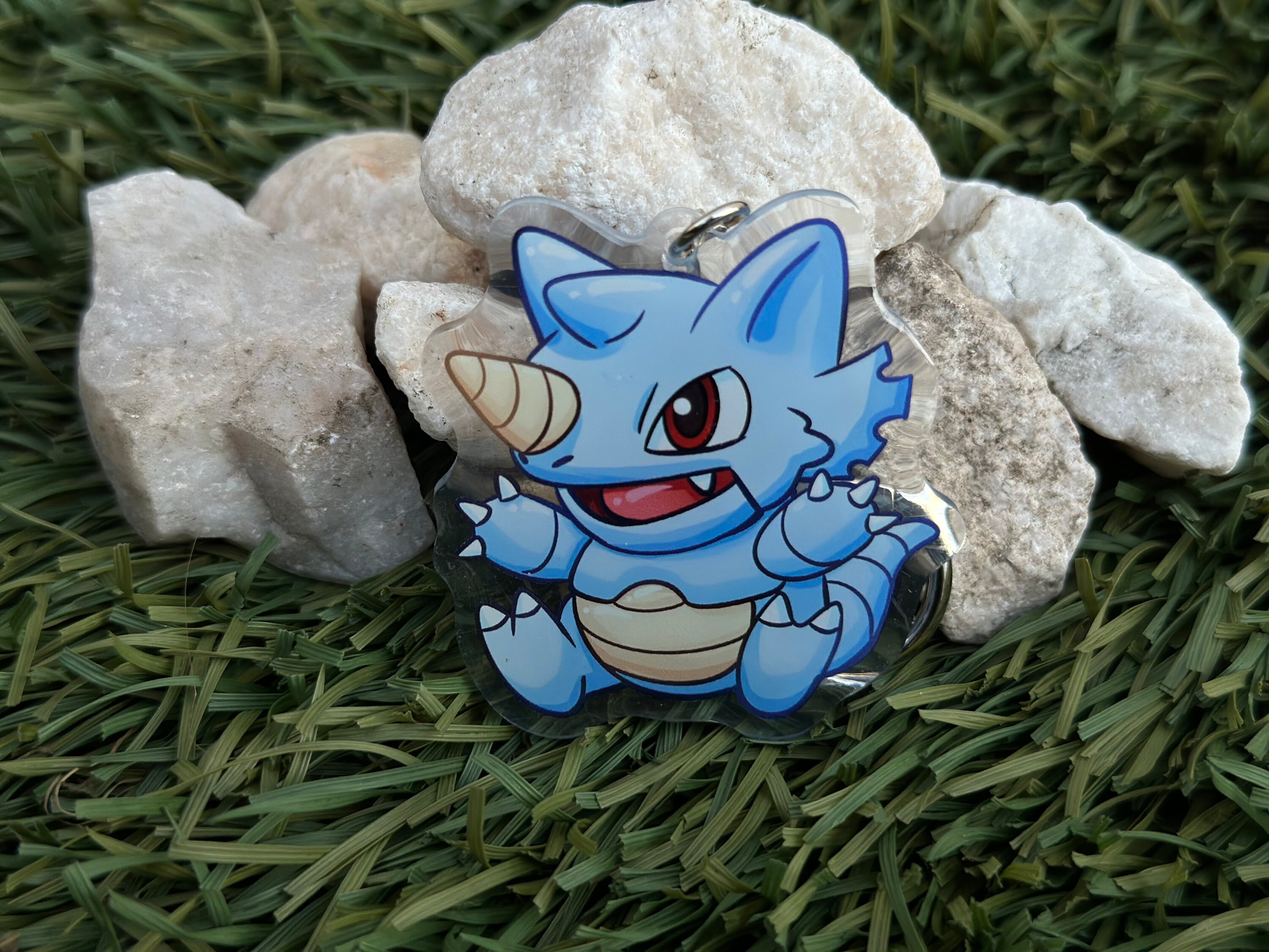 Pokemon Rhydon Sticker Rhydon #112 Chibi Keychain 2