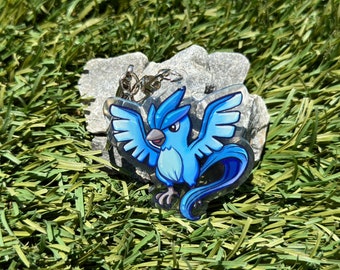 Articuno #144 Chibi Keychain 2" | epoxy  charm | cute accessory