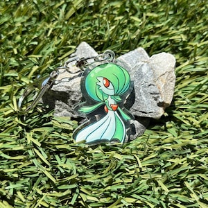 Gardevoir #282 Chibi Keychain 2&quot; | epoxy  charm | cute accessory