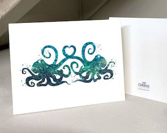 Octopus Valentine, Tangled Up In You, Valentines Day Card