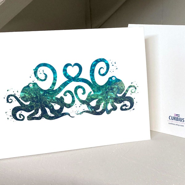 Octopus Valentine, Tangled Up In You, Valentines Day Card