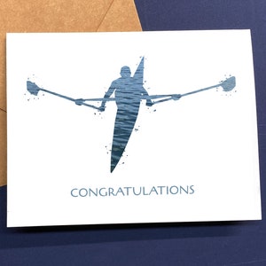 Rowing Birthday Card, Personalized Rower Gift - Etsy