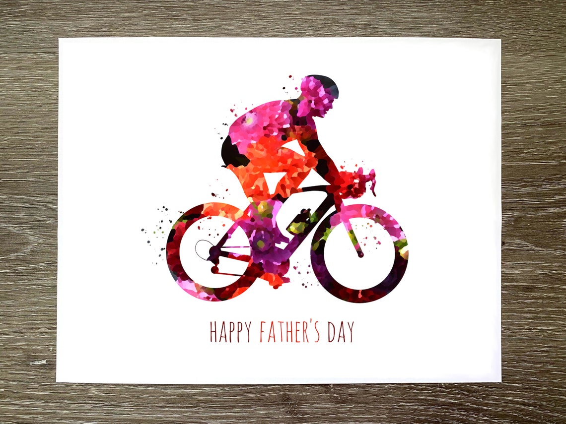 Bicycle Fathers Day Card Cyclist Dad Gift - Il 1140xN.3106222214 Fc3o
