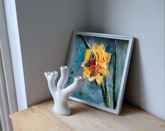 Daffodil Impasto Oil Painting Tutorial: Beginner Art Lesson (Video Download)