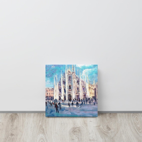 ミラノ大聖堂の油絵、イタリア美術、ミラノのドゥオーモ - Etsy 日本