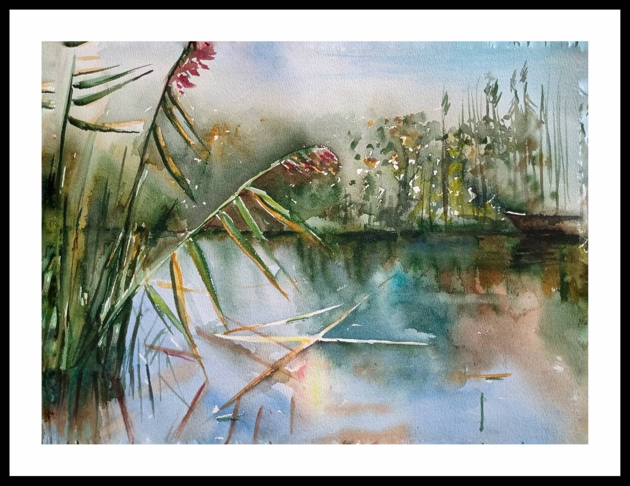 Buy Rowboat Art Original Art Watercolor Artwork Boat Watercolor Online in  India - Etsy