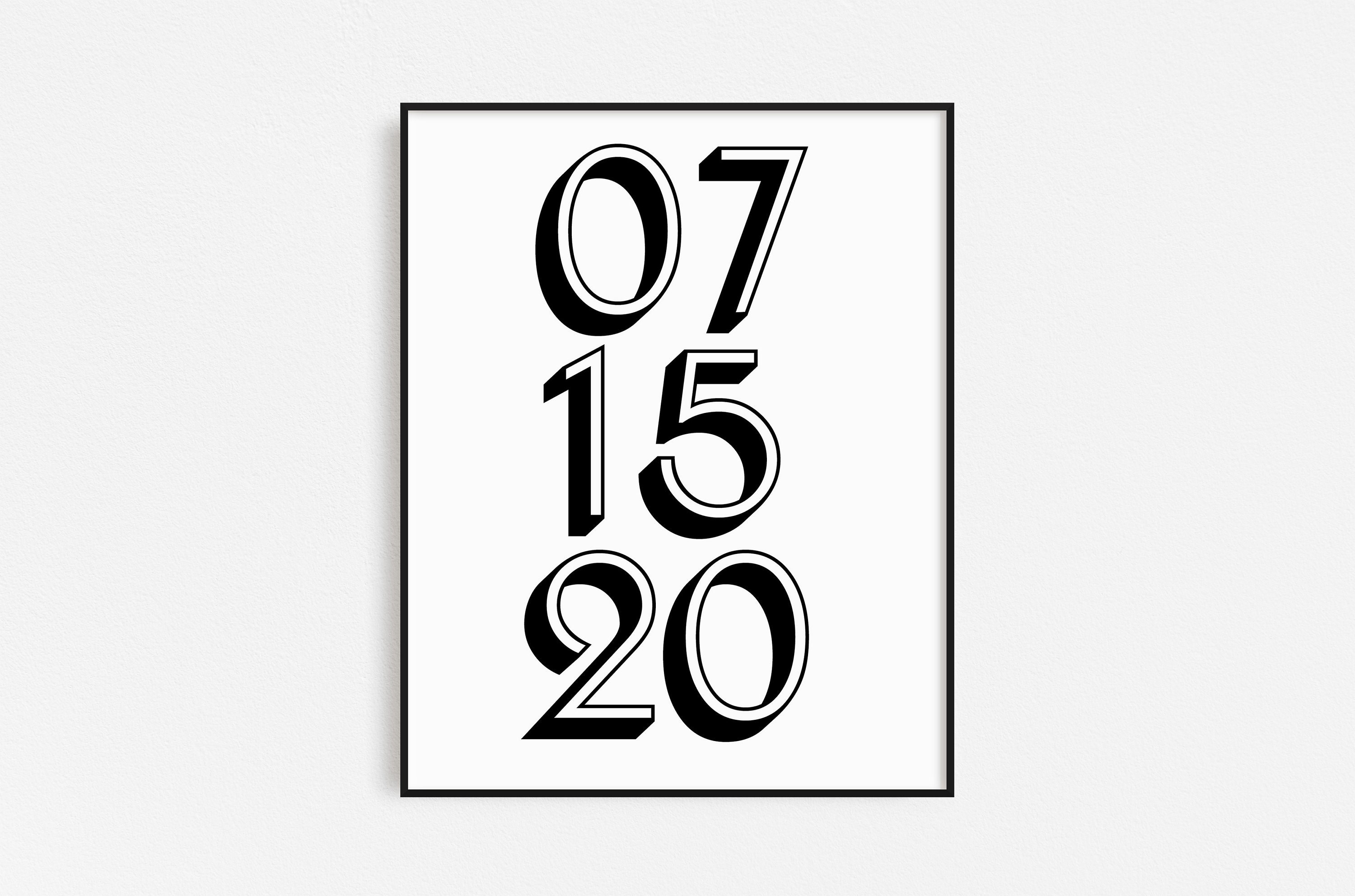 PRINTABLE Date Sign Digital Download Wedding Print | Etsy
