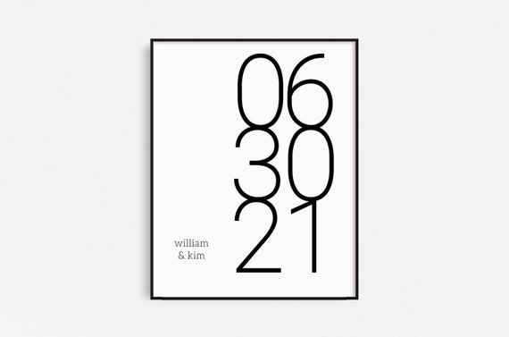 PRINTABLE Date Sign Digital Download Wedding Print | Etsy
