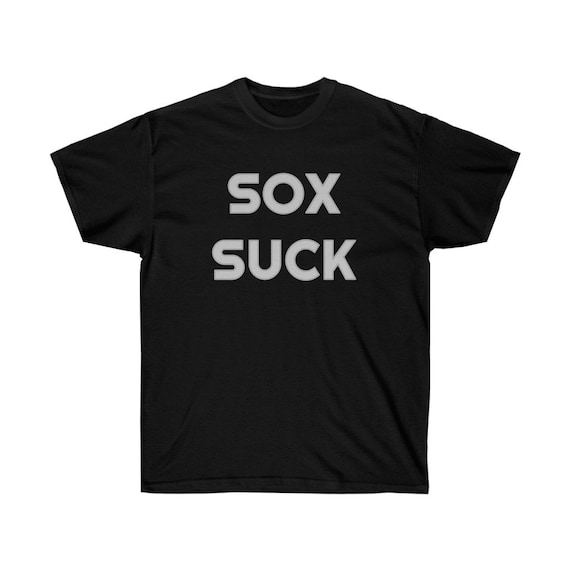 Large White Yankees Red Sox Suck Shirt - baseball New York