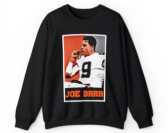 Joe Burrow Joe Shiesty Jeaux Burreaux Cajun Cincinnati Bengals Crew Sweatshirt Number One Pick #1 #9 Sweat Shirt Brrr