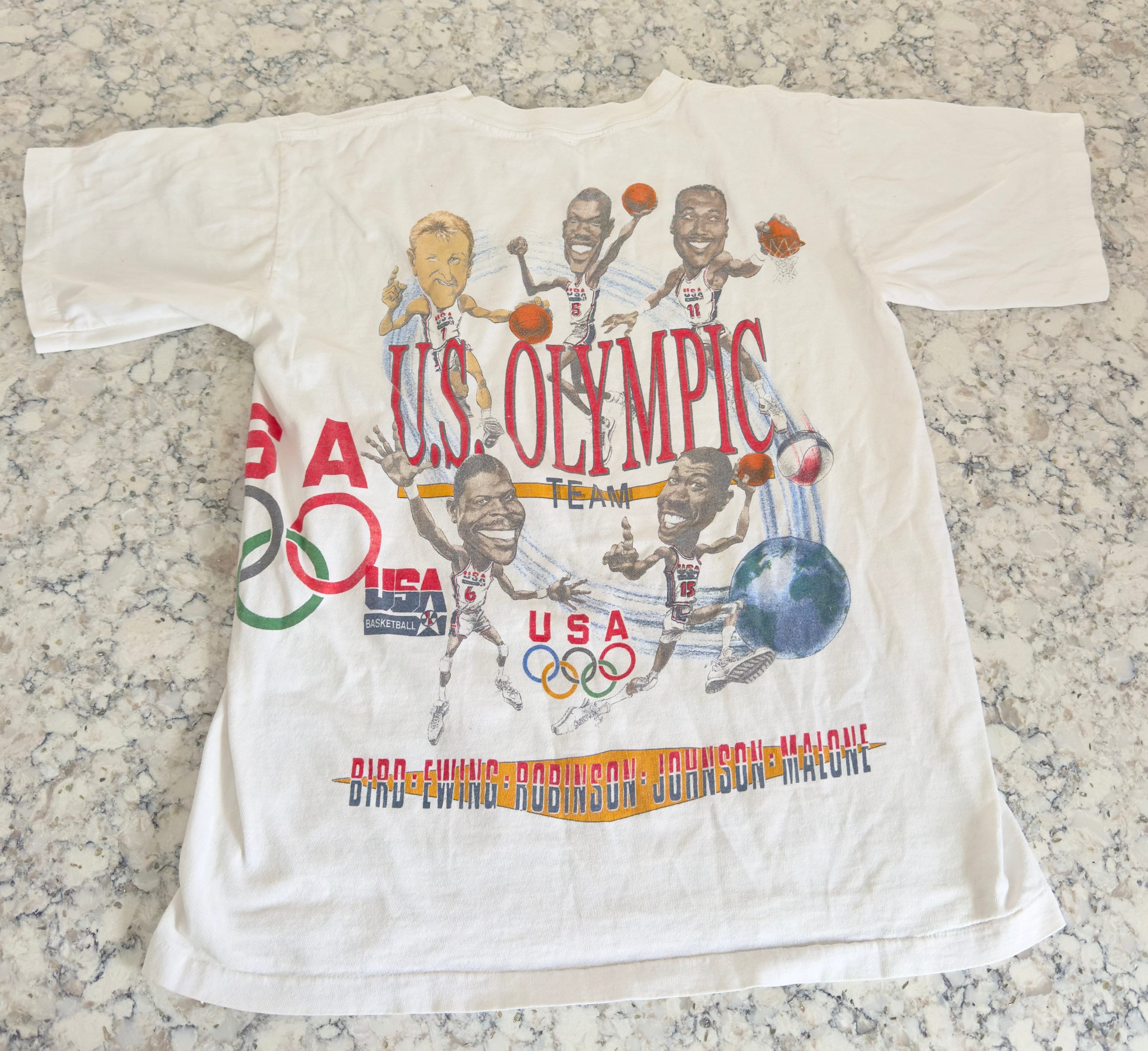 Rare Vintage 1992 USA Olympic Dream Team Basket T Shirt Rare Vintage 1992 USA Olympic Dream Team Basket T Shirt