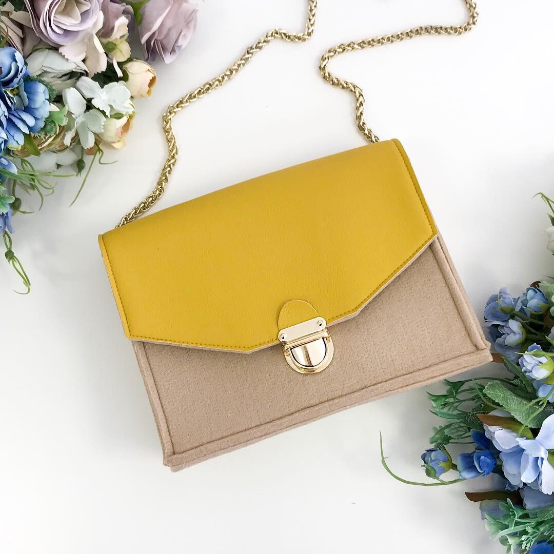 Mustard Yellow Mini Belt Bag Small Shoulder Handbag With Etsy Canada