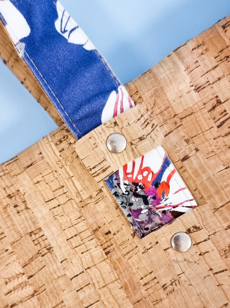 Cork Leather Tote Bag Vegan Leather Purse Eco Friendly Gift Etsy