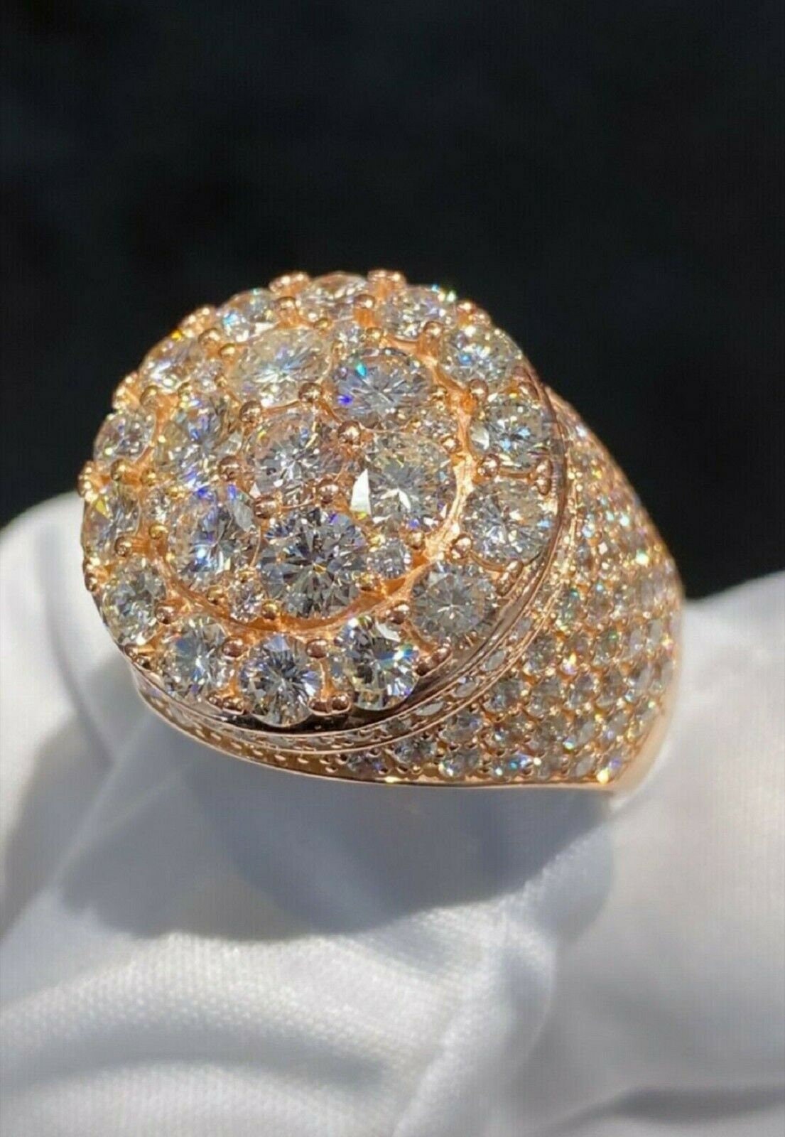 2.75 Ct Diamond Ring Man Diamond Ring Round Hip Hop Diamond - Etsy