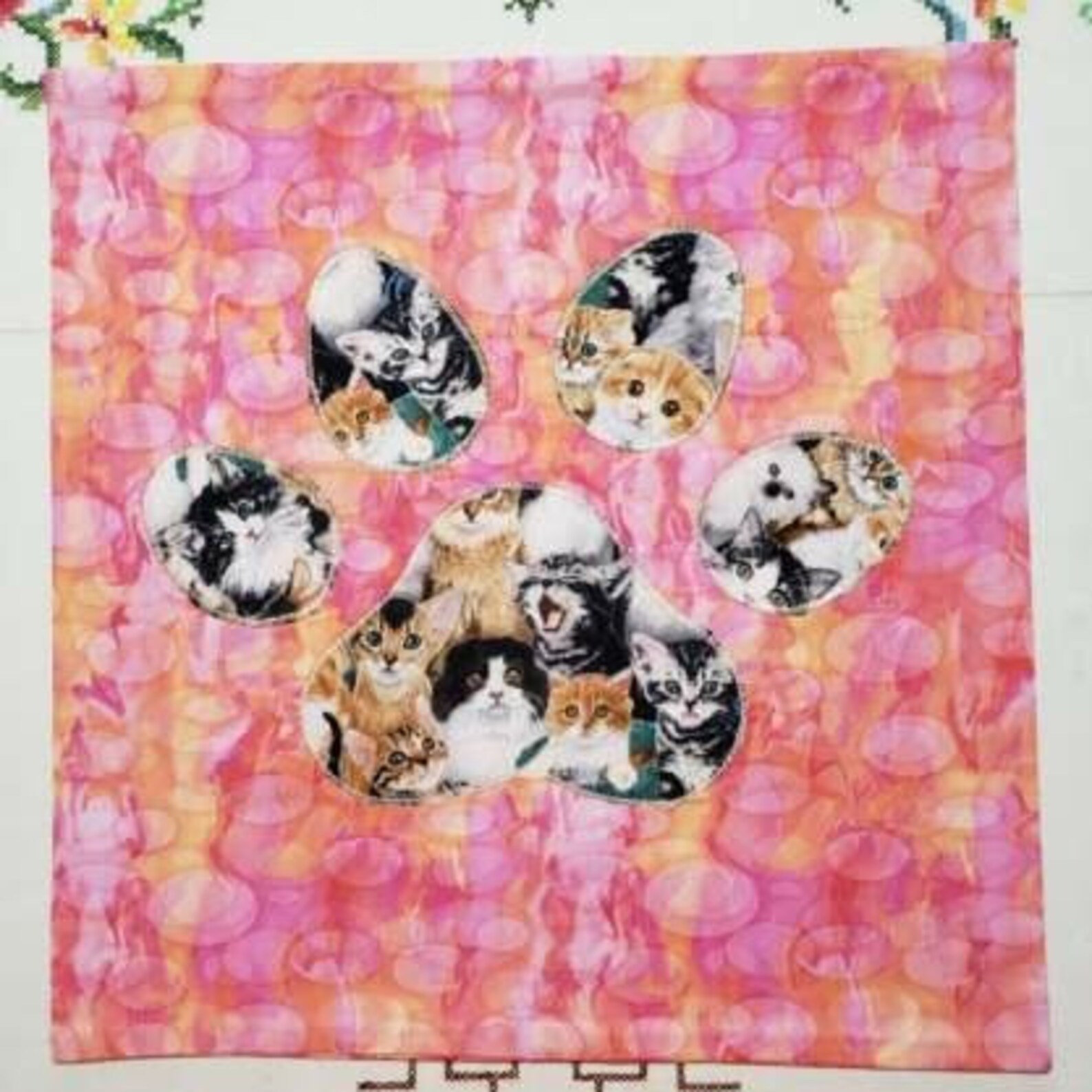 Paw Print Throw Pillow Covers Colorful Dog /Cat Animal Pet Etsy