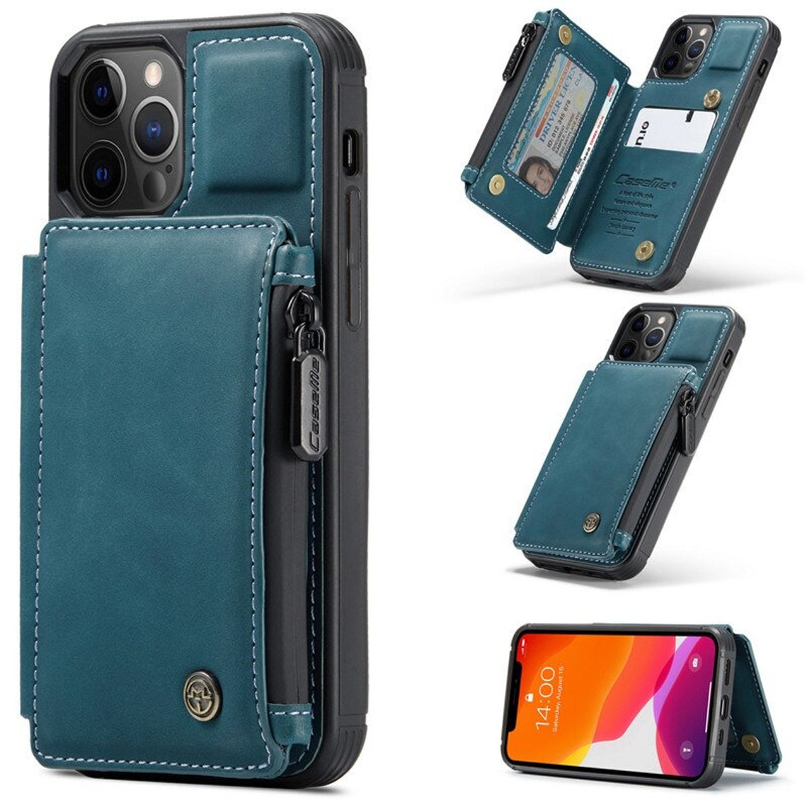 Flip Leather Case For Iphone 13 12 11 Pro Xs Max Xr X 7 8 Plus Etsy