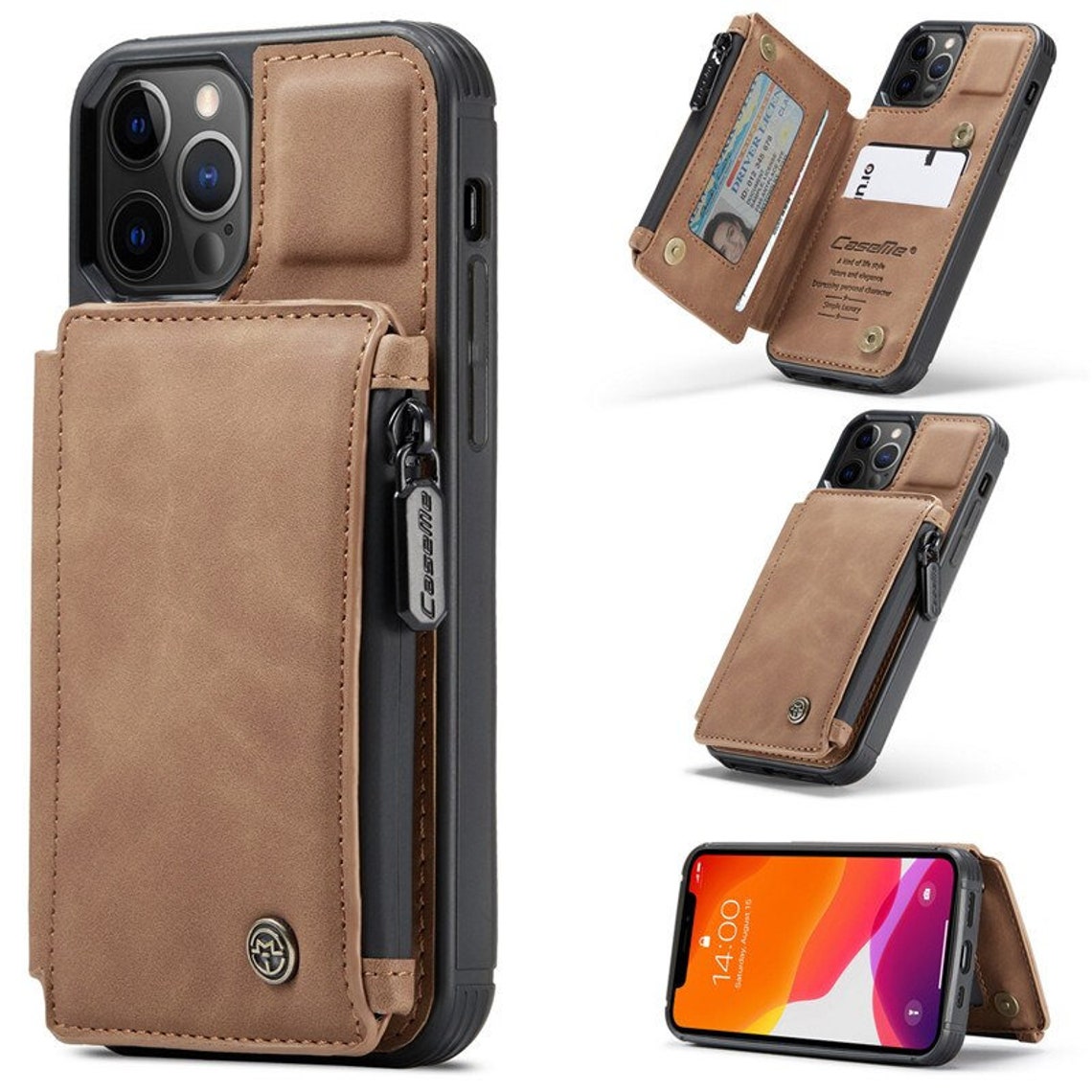 Flip Leather Case for Iphone 13 12 11 Pro XS Max XR X 7 8 Plus - Etsy
