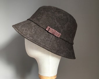 Chapeau CONSTANCE marron impressions