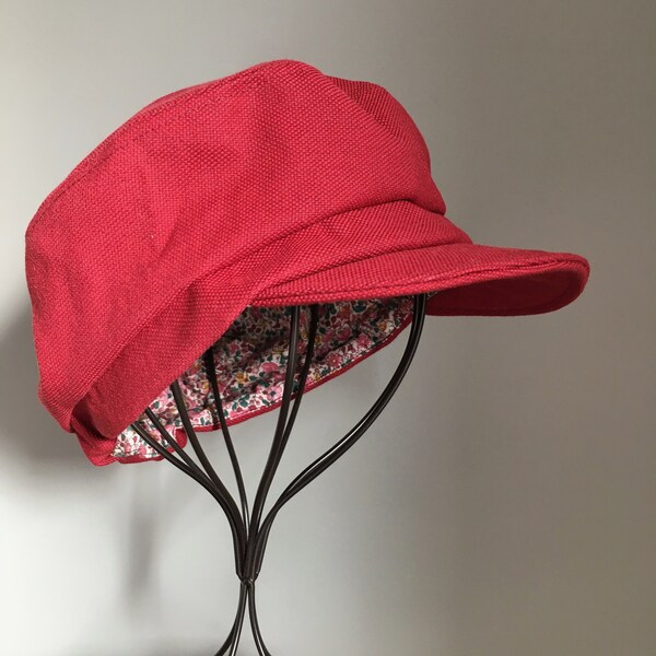 Casquette APOLLINE toile rouge