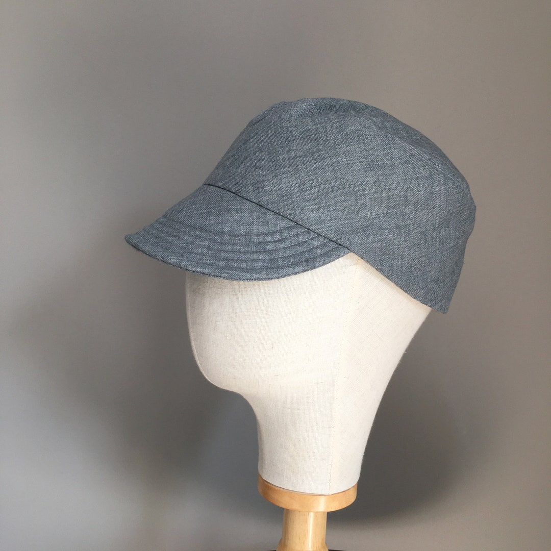 Grey Blue Kepi Cap - Etsy