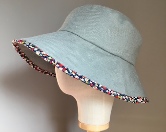 BLANDINE pastel green capeline